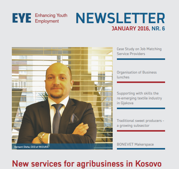 RECURA CEO Bersant Disha featured in EYE Newsletter